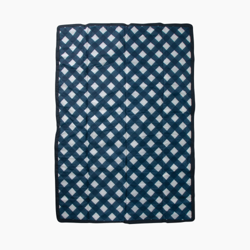 Little Unicorn Outdoor Blanket - Navy Plaid, 5 X 7 Ft