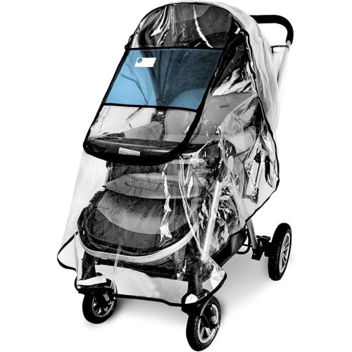 Stroller Rain Cover,Universal Stroller Accessory,Waterproof, Windproof Protection,Protect from Dust Snow,Baby Travel Weather Shield