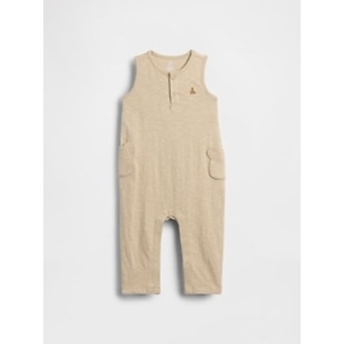 Baby Organic Cotton Bear Pocket One-Piece | Gap
