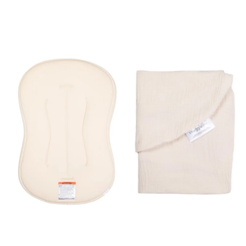 Lounger Curve + Muslin Cover Set | Natural