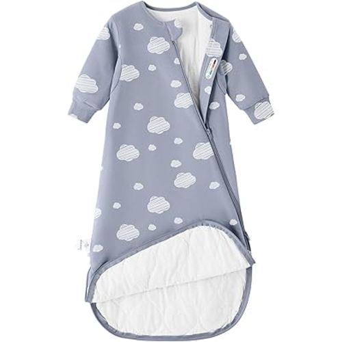 Unisex Sleeping Bag for Babies and Toddlers 1.0 Tog Sleep Sack 18-36Months, Baby Sleep Sack, Newborn Sleep Sack, Wearable Blanket Baby,One Piece Long Sleeves,Gifts for Baby