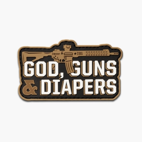 God, Guns & Diapers Patch - AR by TBG – Tactical Baby Gear