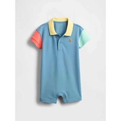 Baby Pique Polo Shorty One-Piece | Gap