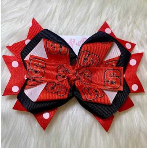 Over the Top Hair Bow Wolfpack NC