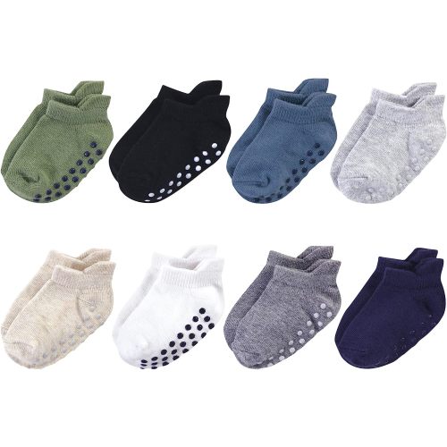 Touched by Nature Baby Organic Cotton Socks with Non-Skid Gripper for Fall Resistance