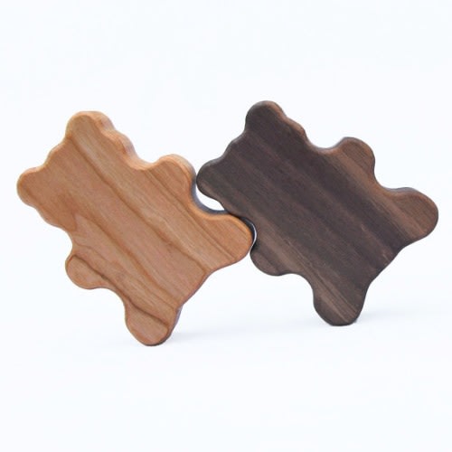 Wooden Bear Baby Rattle // Organic Baby Teether by manzanitakids