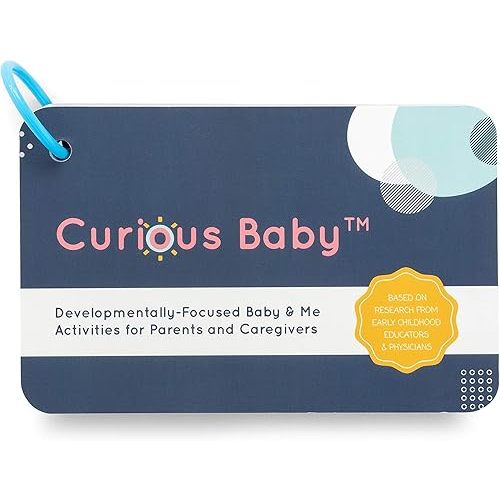 Curious Baby™ Award Winning 40+ Activities for Baby & Me (0-12 Months) | Developmentally-Focused and Stimulating Creative Playtime Ideas for Baby & Me | Includes Black/White High-Contrast Cards
