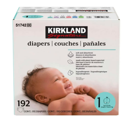Kirkland Signature Diapers Size 1