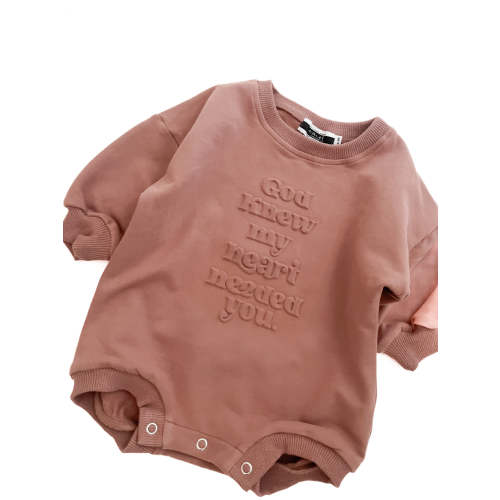 God Knew My Heart Needed You Bubble Jumpsuit