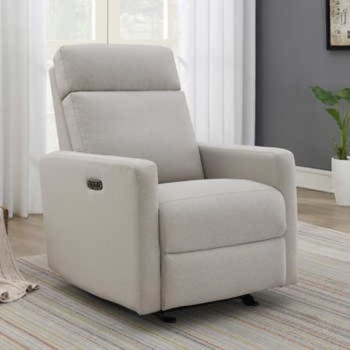 Tallula Fabric Power Glider Recliner with Power Headrest | Costco