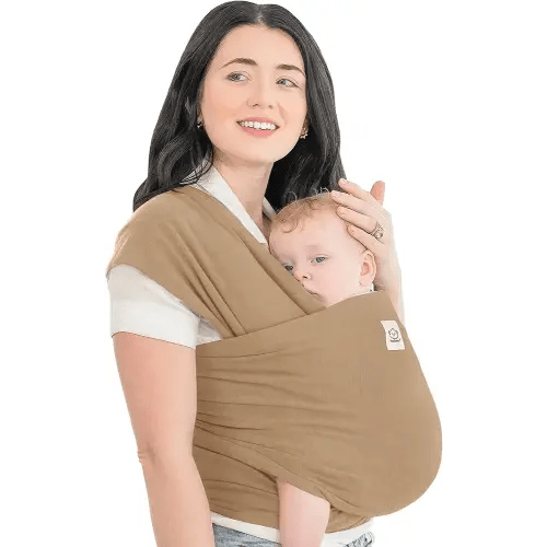 KeaBabies Baby Wrap Carrier - All in 1 Original Breathable Baby Sling, Lightweight,Hands Free Baby Carrier Sling,Baby Carrier Wrap,Baby Carriers for Newborn,Infant,Baby Wraps Carrier(Warm Hearth)