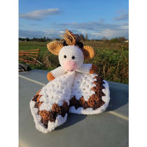Crochet Highland Cow Lovey
