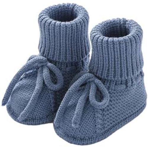Baby Booties Newborn Sock Shoes Hand Knitting Crochet Infant Boy Girl Cozy Shoes Indoor Breathable Walking Shoes
