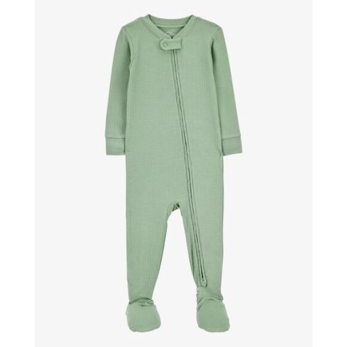 Baby Zip-Up PurelySoft 1-Piece Pajamas - Green - Carter's | Carter's