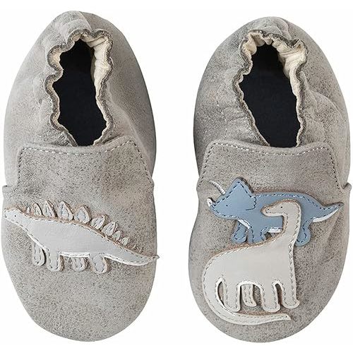 Robeez Baby Boys and Unisex Soft Soles Slip-Resistant Crib Shoes Slippers for Infant and Toddler, 0-24 Months