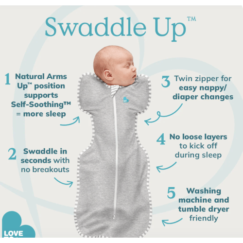 Swaddle Up™ 1.0 TOG Cotton Gray