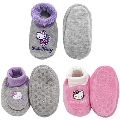 BambooMN Infants Toddler Soft Warm Plush Cozy Fuzzy Cartoon Animal Slippers Booties Socks Shoes