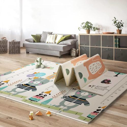 UANLAUO Baby Play Mat for Floor, Kids Play Mats 71x59 Playpen Mats Extra Large Waterproof Activity Playmats for Babies and Toddlers Infants Tummy Time, Foam Baby Crawling Mat with Travel Bag