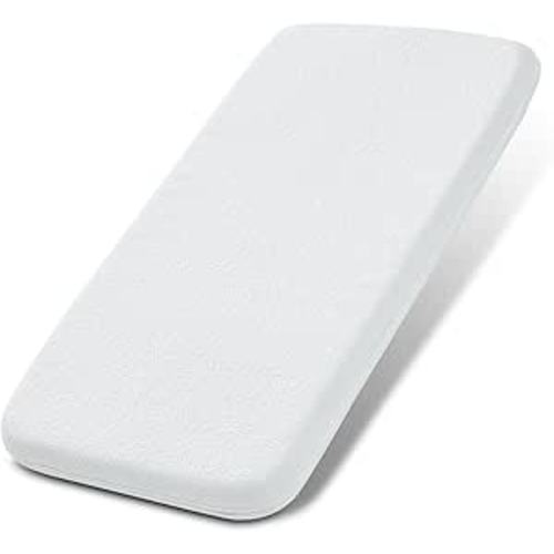 NeoBorn Baby Bassinet Mattress Pad, 33" x 20" Dual Sided Comfort Gel Memory Foam Mattress with Removable Breathable Soft Tencel Cover Fit for Baby Delight/Mika Micky/KoolerThings Bassinet