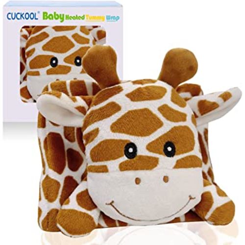 Cuckool Colic Relief for Newborns, Colic and Gas Relief for Babies and Infants, Baby Heated Tummy Wrap, Natural Relief for Baby Tummy Aches and Colicky Baby (Giraffe)