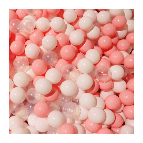 100Pcs Ball Pit Balls Thickened Eco-friendly Smooth Reusable Bite-resistant Hand-on Ability PE Material Macaron Color Pit Balls Kindergarten Toy