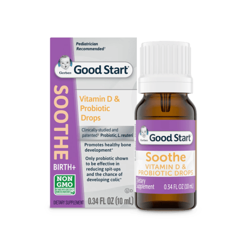 Gerber Soothe- Vitamin D & Probiotic Drops Dietary Supplement - 0.34 Fl Oz