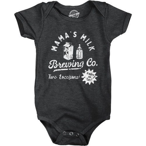 Mamas Milk Brewing Co Baby Bodysuit Funny Breast Feeding Brewery Joke Jumper for Infants