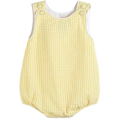 Baby & Toddler Boys and Girls Seersucker or Gingham One-Piece Bubble Romper