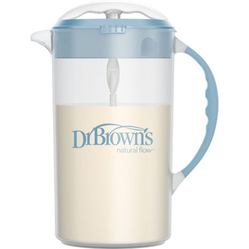 Dr. Brown's Baby Formula Mixing Pitcher With Locking Lid & No Drip Spout - 32oz - Light Blue