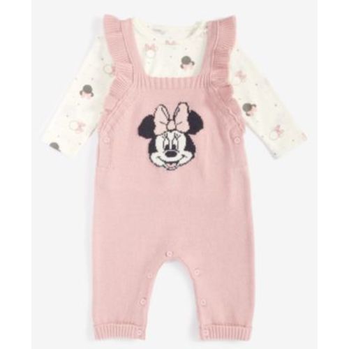 Baby Girls Minnie Mouse Shirt & Overalls Set