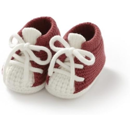 DovFanny Baby Booties Newborn Baby First Shoes Cozy Warm Knit Soft Booties for Toddler Infant Boy Girl