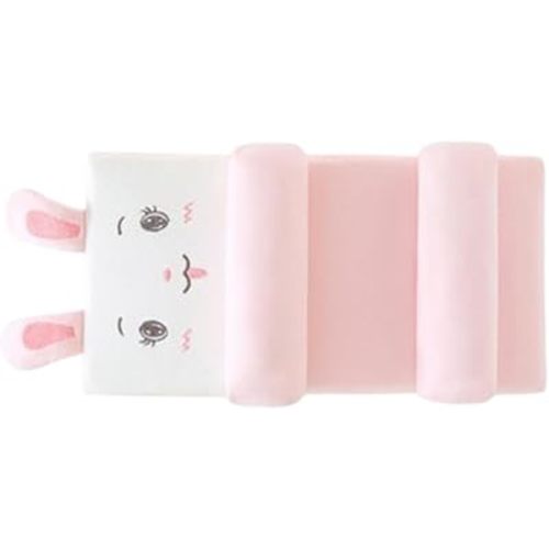 All-Season Breathable Shaping Pillow for Baby Development,Cute Cartoon Soft and Cozy Pillow,Breathable Bedding for Infants (Pink)