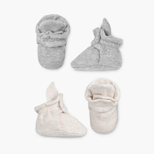 Monica + Andy - 2-Pack Organic Baby Booties