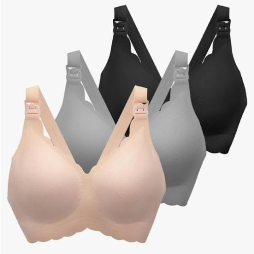 Nursing Bras for Breastfeeding, Seamless Ultra Comfort Maternity Bra, Natural Shape Pregnancy Bras for Women