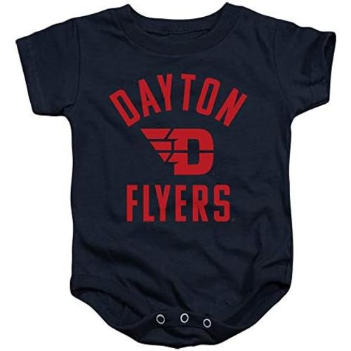 University of Dayton Official One Color Dayton Flyers Logo Unisex Infant Snap Suit for Baby