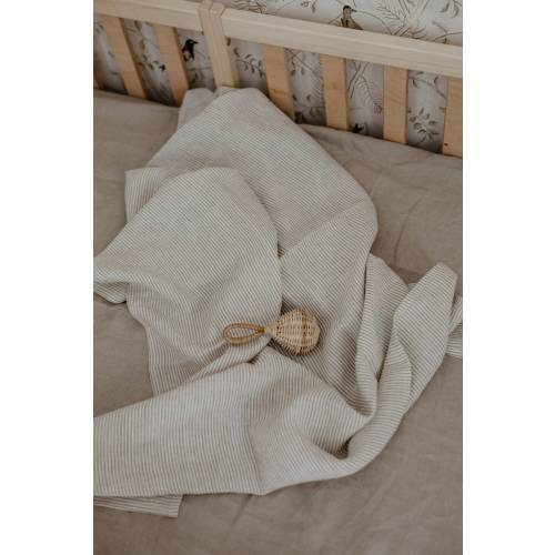 Linen baby swaddle. Linen baby blanket