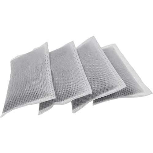 4 Pack Activated Charcoal Odor Absorbing Filter Refill Deodorizer Compatible with iTouchless Trash Cans 8 Gallon and Larger