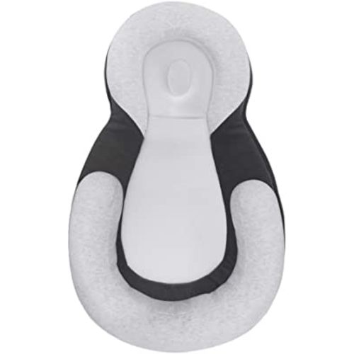 Mestron Portable Snuggle Bed Co-Sleeping 0-6 M with Ultra Soft & 3D Breathable Head Support Adjustable Infant Floor Bed for Travel Baby Registry Search (Grey)