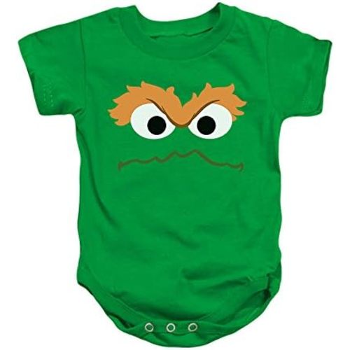 Sesame Street Character Face Infant Baby Boys & Girls Onesie Snapsuit