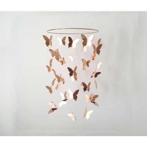 Gold Butterfly Mobile Nursery, Crib Mobile Girl, Baby Mobile Girl, Butterfly Nursery Decor, Sparkle Crib Mobile, Girl Mobile Nursery