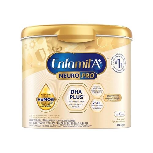 Enfamil A+ NeuroPro Baby Formula, Powder Tub, with Brain Building DHA and 2'FL for Immune Support, 0-12 Months, 587g