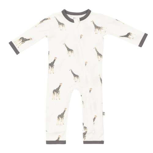 Zippered Romper in Giraffe