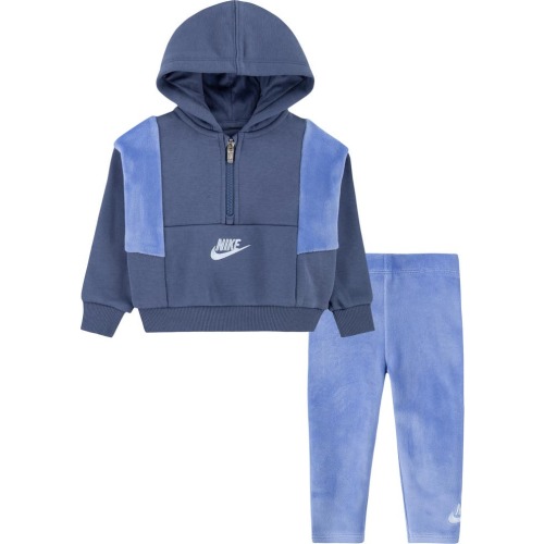 Baby Home Swooshes Pullover Hoodie & Leggings Set, 18M, Nike Polar