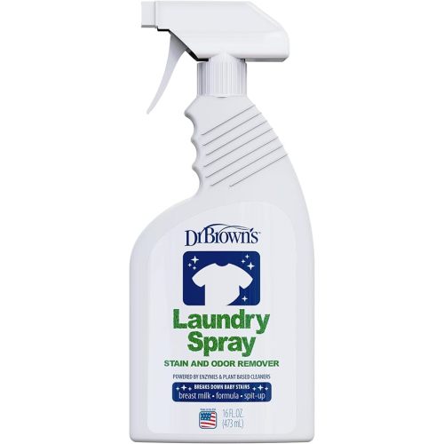 Dr. Brown's Laundry Spray Stain and Odor Remover for Baby Clothes, Hypoallergenic, Fragrance-Free, 16 fl oz, 1 Pack