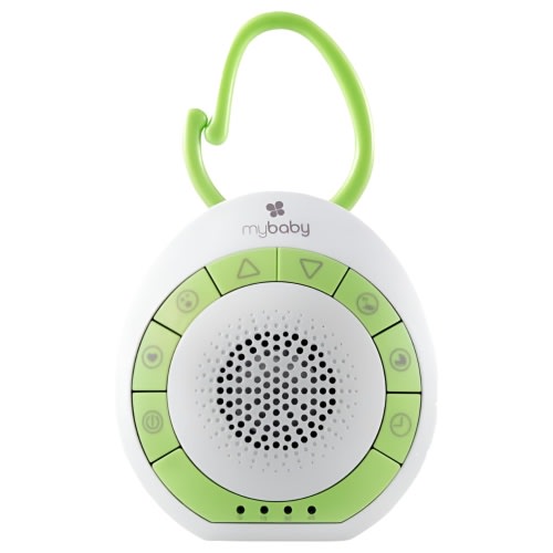 MyBaby Baby Sound Machine, White Noise Sound Machine for Baby, Travel and Nursery. 4 Soothing Sounds, Integrated Clip, Small and Lightweight. Great for Baby Registry Searches