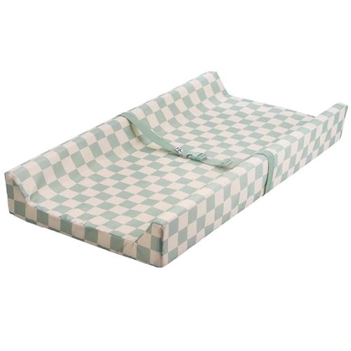Tiny Twinkle Diaper Changing Pad (sage checkers)