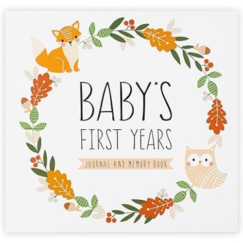 Keepsake Baby Memory Book for Baby Boy or Girl – Timeless Gender Neutral Baby Journal Scrapbook Photo Album for First 5 Years – Milestone Book to Record Every Event from Birth to Age 5