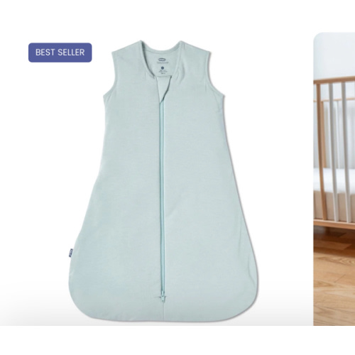 HALO - 1.5 TOG supersoft bamboo wearable blanket, double zipper sleeping bag with weighted feel - green