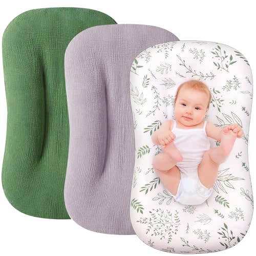 Muslin Cover for Snuggle Me Lounger, 3 Pack