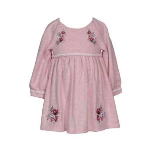 Baby Girls Hacci Embroidered Dress